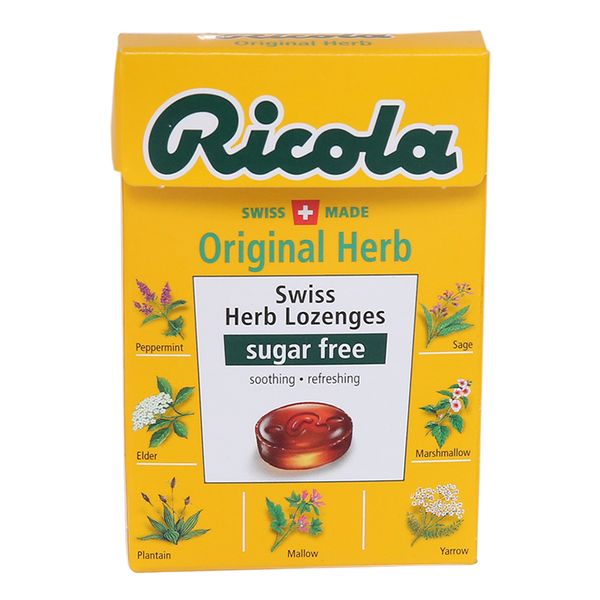  Kẹo thảo mộc không đường Ricola Original Herb hộp 40g 