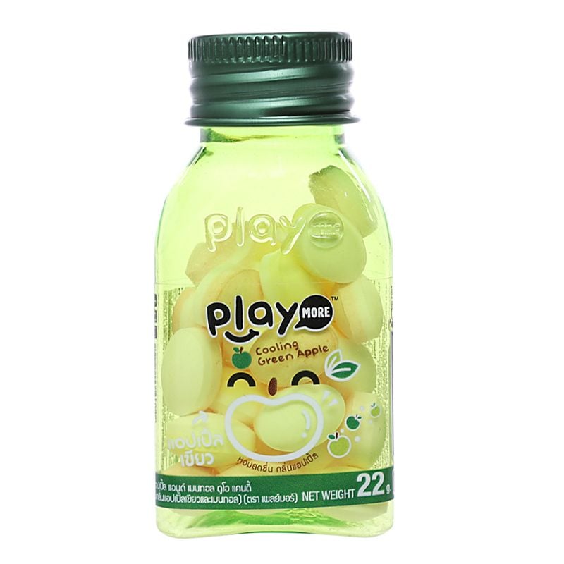  Kẹo the Play More vị táo xanh hũ 22g 