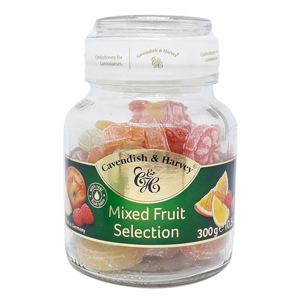  Kẹo trái cây Cavendish & Harvey Mix Fruit Selection hũ 300g 