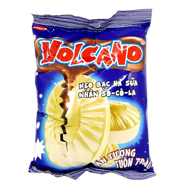  Kẹo Volcano bạc hà sữa gói 100g 