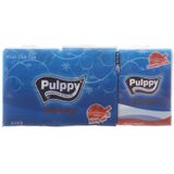  Khăn giấy bỏ túi Pulppy hương quế 3 lớp 10 tờ lốc 10 gói 