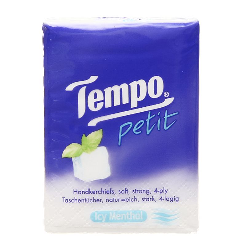  Khăn giấy bỏ túi Tempo hương bạc hà 4 lớp lốc 18 gói 