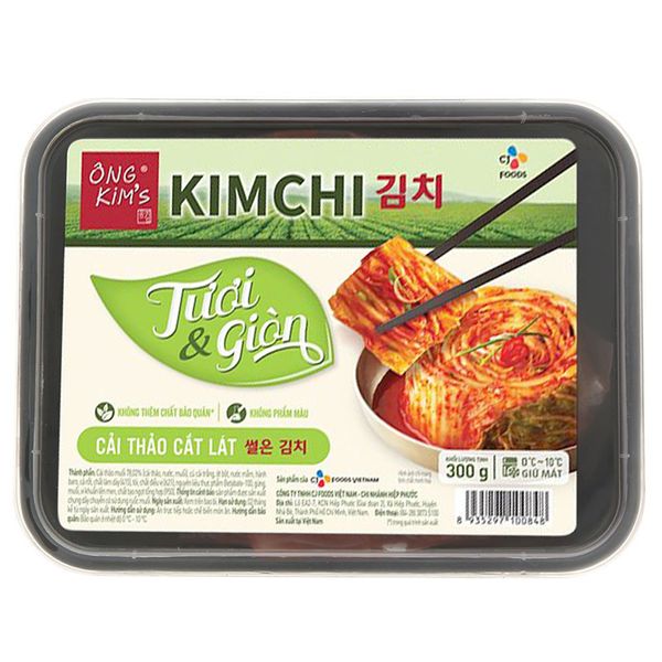  Kim chi cải thảo cắt lát CJ Food Ông Kim's hộp 300g 