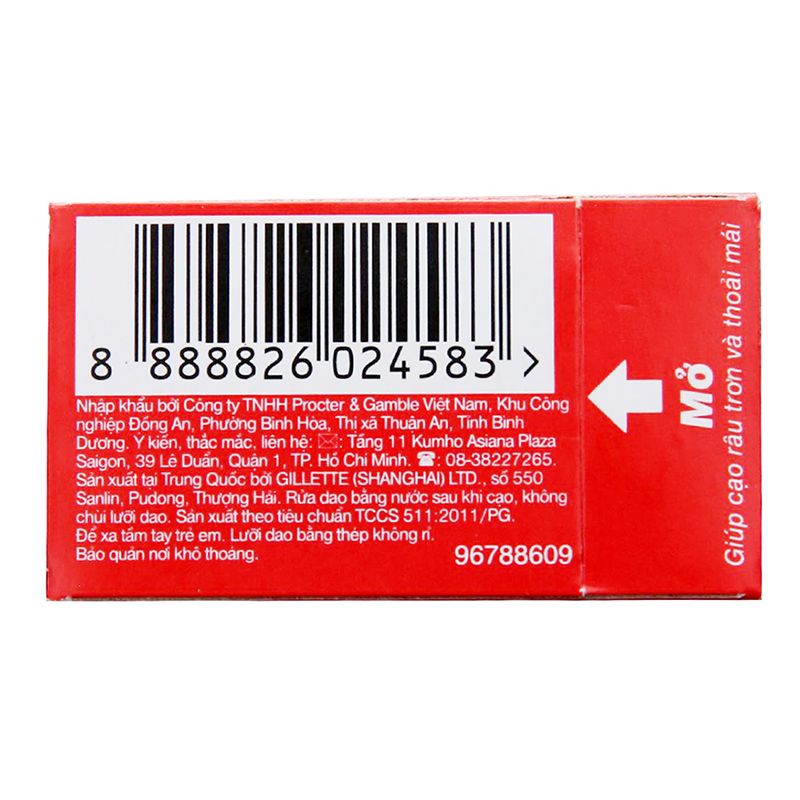  Lưỡi lam Gillette Super Thin hộp 5 cái 