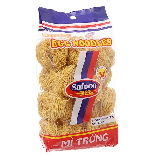  Mì trứng sợi nhỏ Safoco gói 500g 