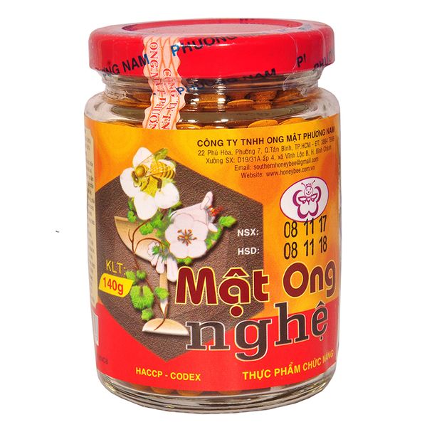  Mật ong nghệ nguyên chất Phương Nam lọ 140g 