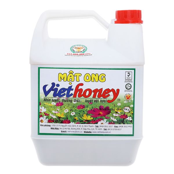  Mật ong VietHoney can 5 kg 