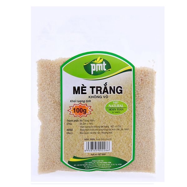  Mè trắng không vỏ PMT gói 100g 