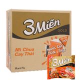  Mì 3 Miền Gold chua cay Thái gói 75g 