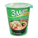  Mì 3 Miền Gold lẩu nấm chua cay ly 65g 