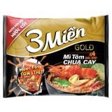  Mì 3 Miền Gold tôm chua cay đặc biệt thùng 30 gói x 75g 