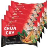  Mì ăn liền Color Man vị chua cay bộ 5 gói x 75g 