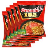  Mì bò nấu dưa chua Omachi 102 lốc 5 gói x 120g 