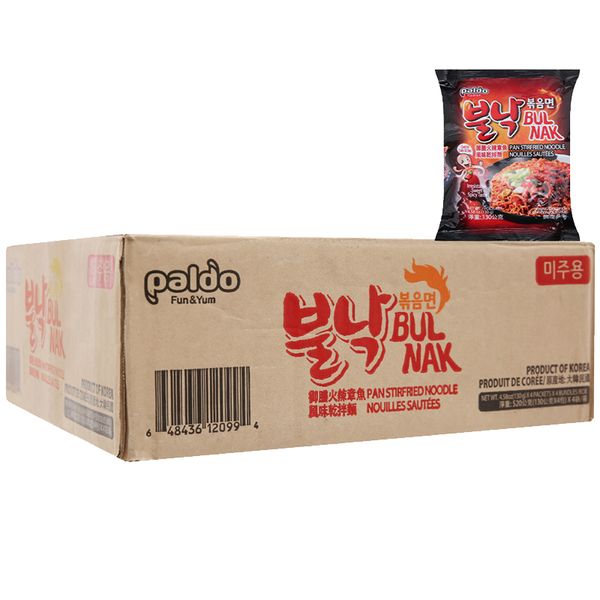  Mì cay xào khô Paldo Bul Nak thùng 20 gói x 130g 