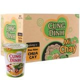  Mì chay Cung Đình rau nấm chua cay thùng 24 ly x 70g 