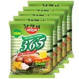  Mì chay Nissin 365 súp Miso rong biển lốc 5 gói x 66g 