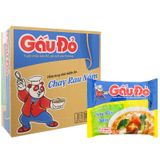  Mì chay rau nấm Gấu Đỏ lốc 10 gói x 63 g 