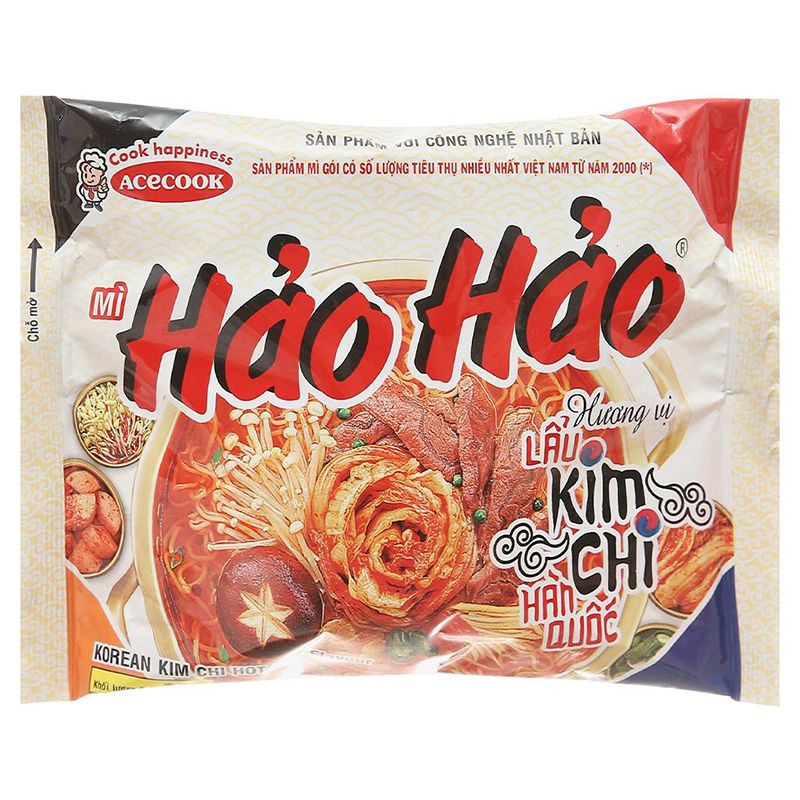  Mì Hảo Hảo hương vị lẩu kim chi Hàn Quốc thùng 30 gói x 75g 
