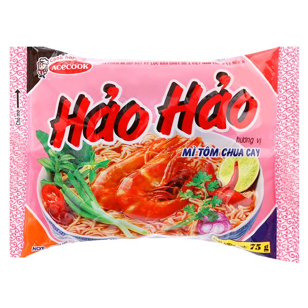  Mì Hảo Hảo tôm chua cay gói  75g 