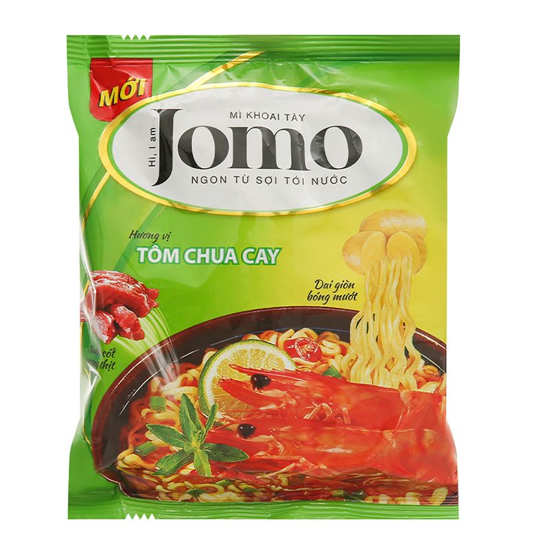  Mì Jomo vị tôm chua cay lốc 6 gói x 80 g 