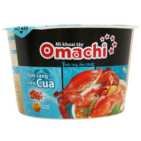  Mì khoai tây Omachi vị tôm càng riêu cua hộp 98g 