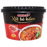  Mì khoai tây Omachi xốt bò hầm thùng 12 hộp x 93g 