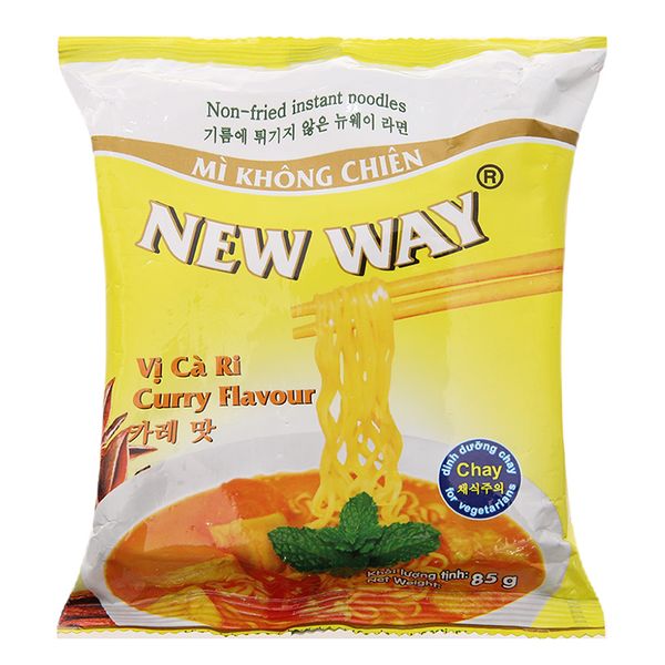  Mì không chiên New Way cà ri gói 85g 