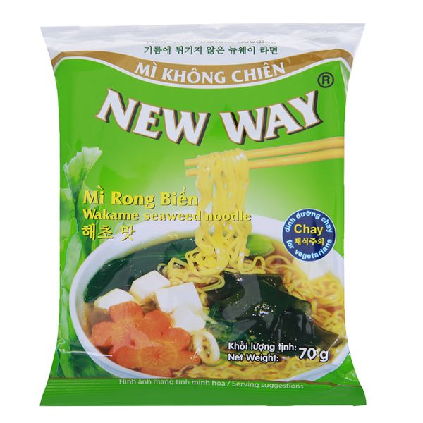  Mì không chiên New Way rong biển gói 70g 