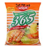  Mì không chiên Nissin 365 tôm chua cay lốc 5 gói x 68g 