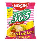  Mì không chiên Nissin 365 xí quách thịt bằm thùng 30 gói x 64g 