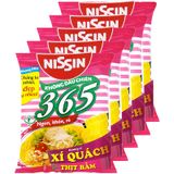  Mì không chiên Nissin 365 xí quách thịt bằm gói 64g 