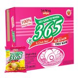  Mì không chiên Nissin 365 xí quách thịt bằm lốc 5 gói x 64g 