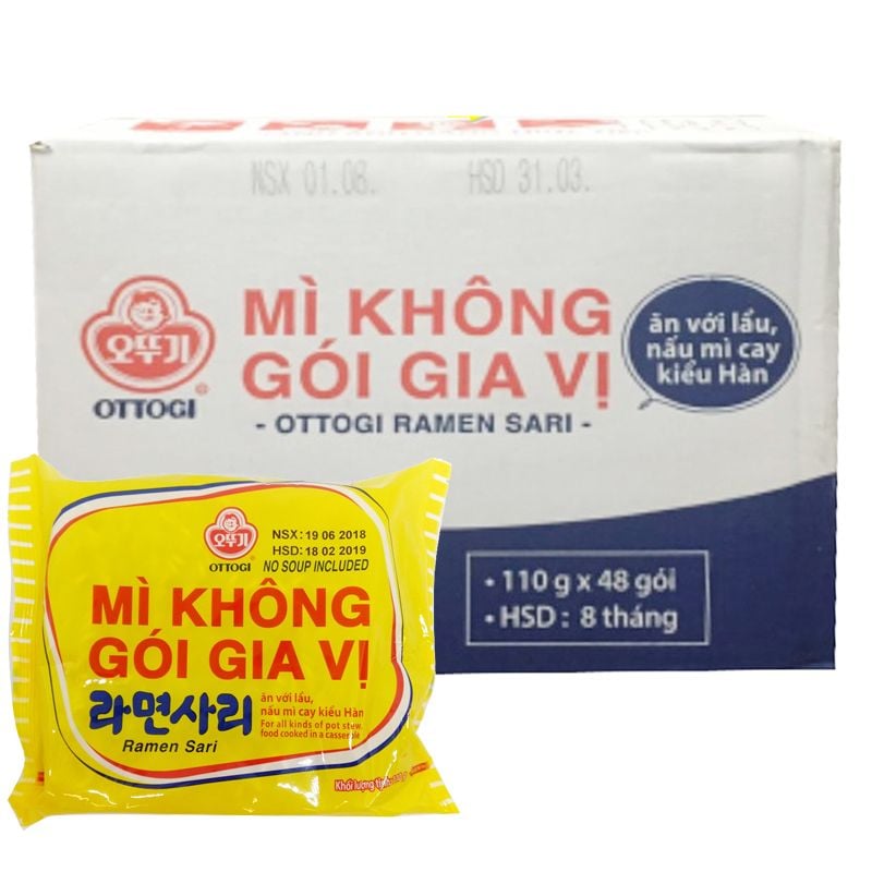  Mì không gói gia vị Ottogi thùng 48 gói x 110g 