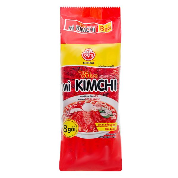  Mì kim chi Ottogi lốc 8 gói x 120g 