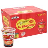  Mì ly trộn xào cay Koreno Rabokki thùng 24 ly x 65g 