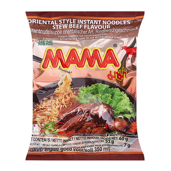  Mì Mama hương thịt bò hầm gói 60g 