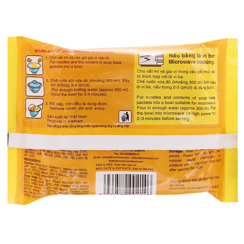  Mì Miliket thập cẩm hải sản gói 70 g 