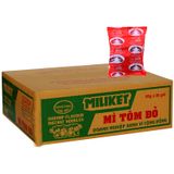  Mì Miliket tôm sa tế thùng 30 gói x 80g 