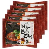  Mì nấu Omachi vị bò cay gói 100g 