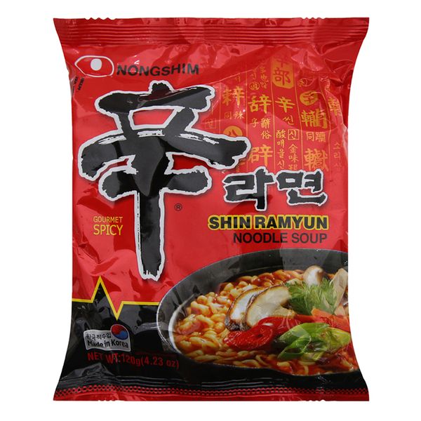  Mì Nongshim Shin Ramyun cay gói 120g 