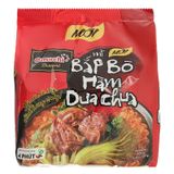  Mì Omachi Diamond bắp bò hầm dưa chua thùng 30 gói x 120g 