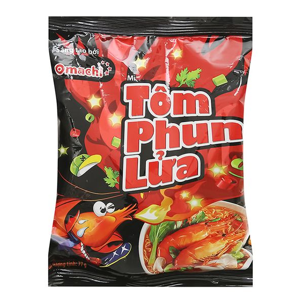  Mì Omachi tôm phun lửa gói 77g 