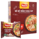  Mì Reeva bò nấm chua cay thùng 30 gói x 85g 