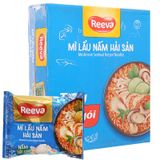  Mì Reeva lẩu nấm hải sản thùng 30 gói x 85g 