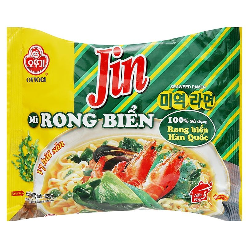  Mì rong biển Jin Ottogi thùng 20 gói x 120g 