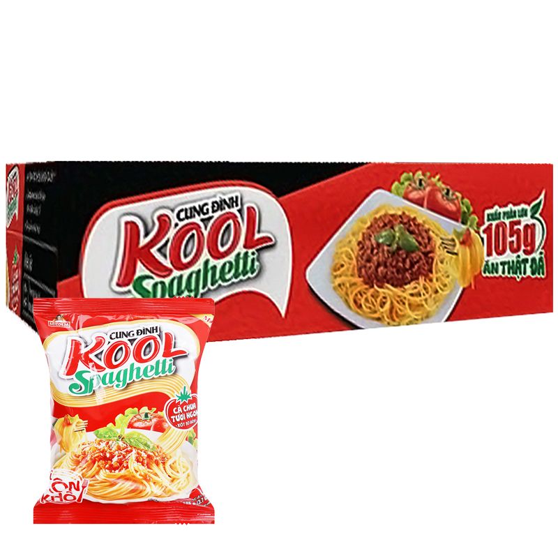  Mì trộn Cung Đình Kool Spaghetti có gói xốt bò bằm gói 105g 