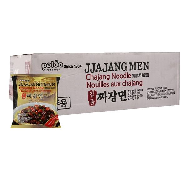  Mì trộn tương đen Paldo Jjajangmen thùng 16 gói x 200g 