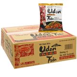  Mì trộn Udon Sưkisưki vị bò xốt teriyaki thùng 24 gói x 82g 