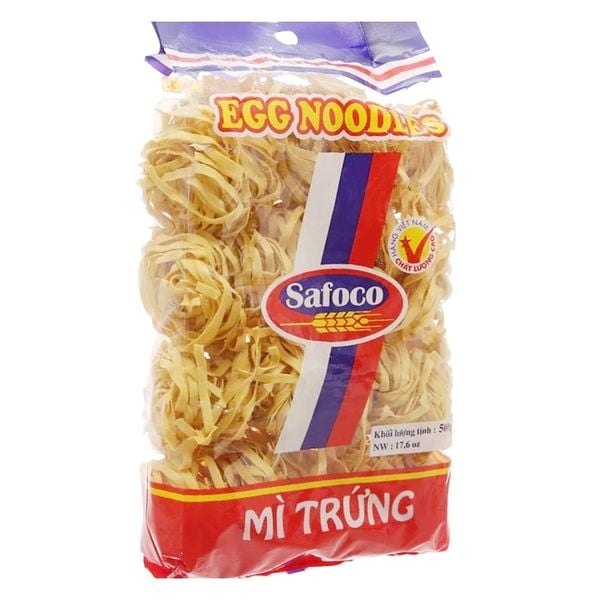  Mì trứng sợi lớn Safoco gói 500g 