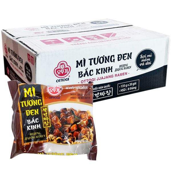  Mì tương đen Bắc Kinh Ottogi thùng 20 gói x 135g 